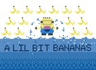 Beterschapskaart Minions a lil bit bananas